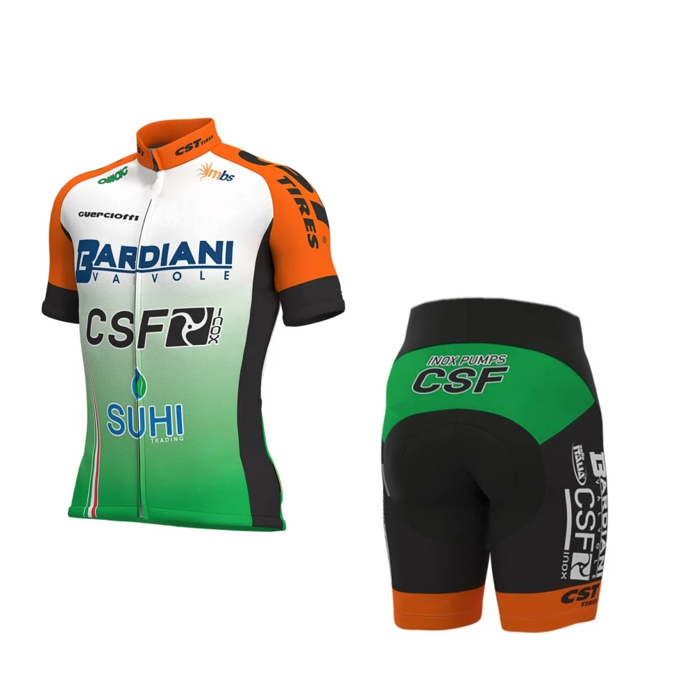 pro team BARDIANI CSF набор велосипедных Джерси дышащий MTB Быстросохнущий велосипед Ropa ciclismo 9d гелевая подкладка - Цвет: NO BIB