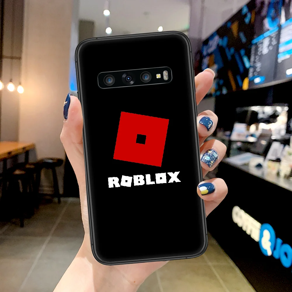 

Top Robloxing games Phone Case For Samsung Galaxy Note S 8 9 10 20 Plus E Lite Uitra black Funda Pretty Back Painting Bumper