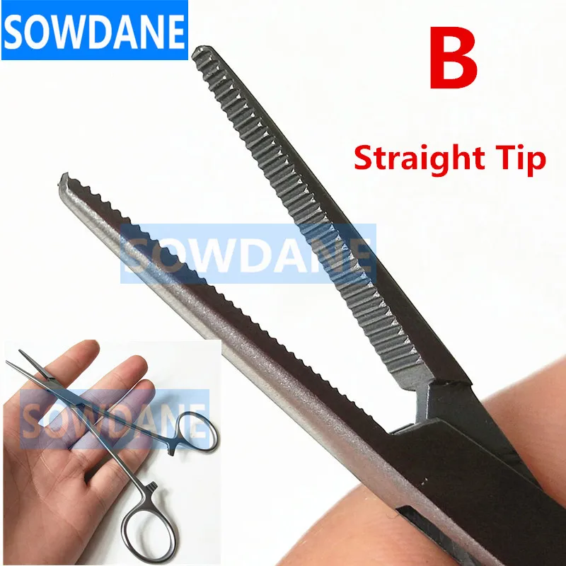 1 Pcs of B Straight Стоматологический ортодонтический держатель игл Пинцет от комаров Стоматологический Хирургический Инструмент отбеливание зубов инструмент для ухода за полостью рта ИНСТРУМЕНТ - Цвет: 1 Pcs of B Straight