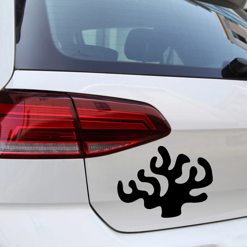 

YJZT 17.6X13.2CM Coral Cute Cartoon Vinyl Car Stickers Decals Decoration Accessories C25-0536