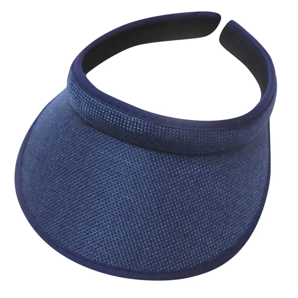 Кепка-козырек для мужчин и женщин регулируемая однотонная из денима хлопка