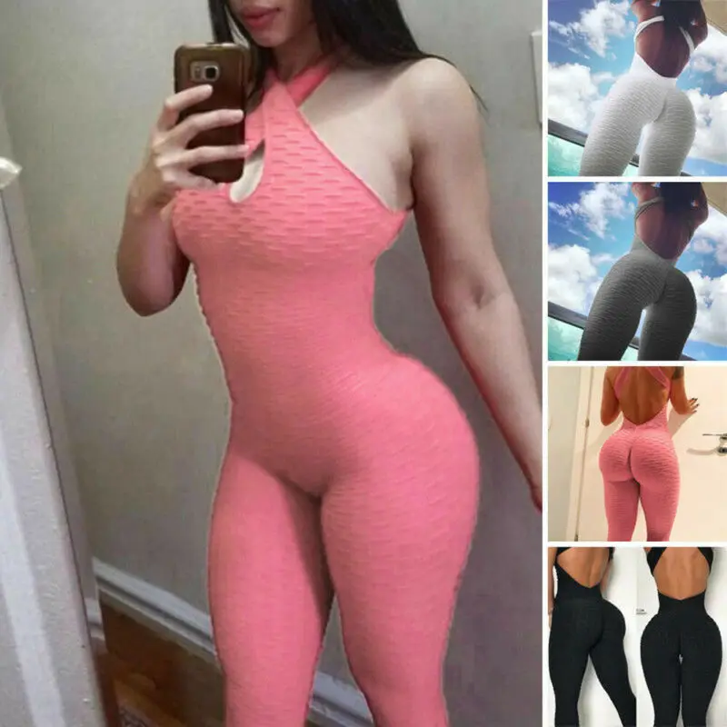 Женский спортивный комбинезон для бега фитнеса тренировок комбинезоны одежда