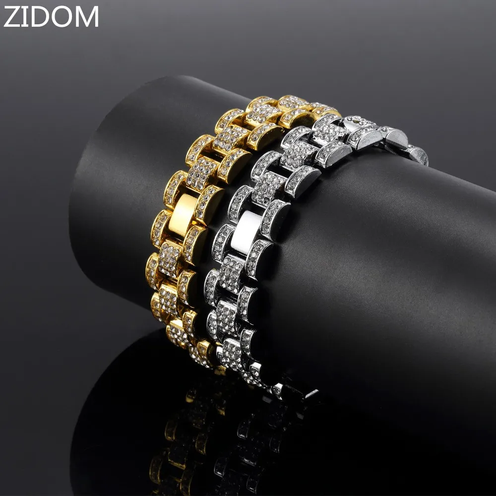 Браслет мужской в стиле хип хоп Ширина 1 5 21 см|Цепочки и браслеты| |