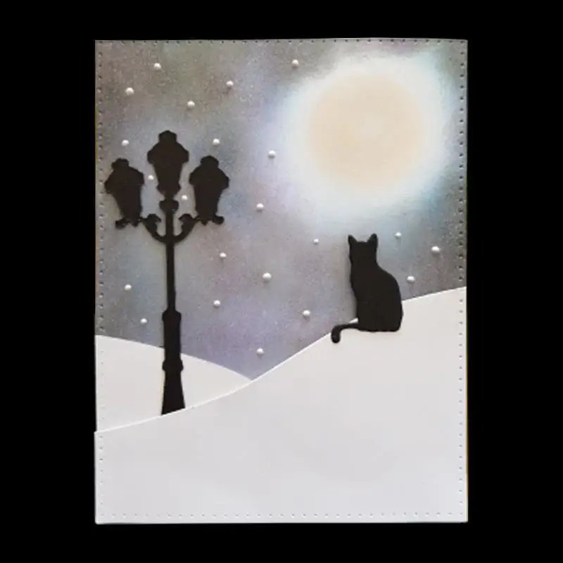 

Вырубные штампы DIY, вырезанные штампы, металлические штампы для фотоальбомов, тиснение, геометрия, кошка FZ163