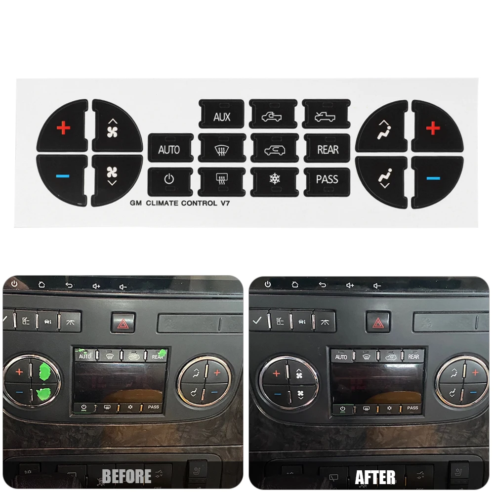 1 комплект наклеек для кнопки приборной панели переменного тока ремонт