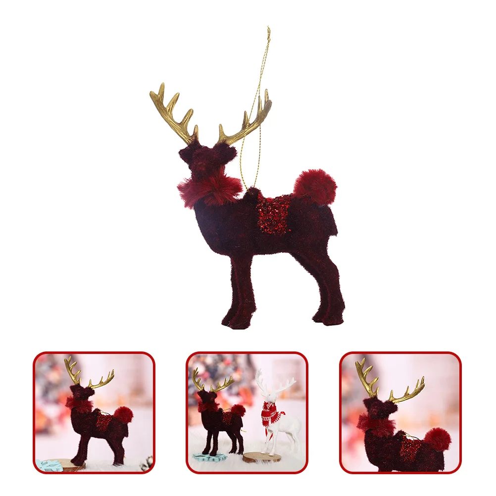 

1pc Xmas Tree Ornaments Reindeer Hanging Pendant Home Ornament for Xmas