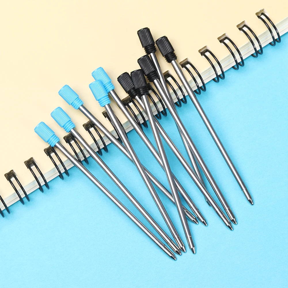 1 шт. металлическая шариковая ручка с синими/черными чернилами|Стержни для ручек|