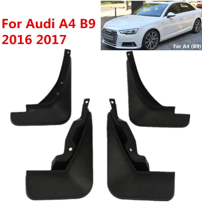 4 шт./компл. автомобиля Брызговики Брызговик Крыло для Audi A4 2016 2017 (B9) дверный