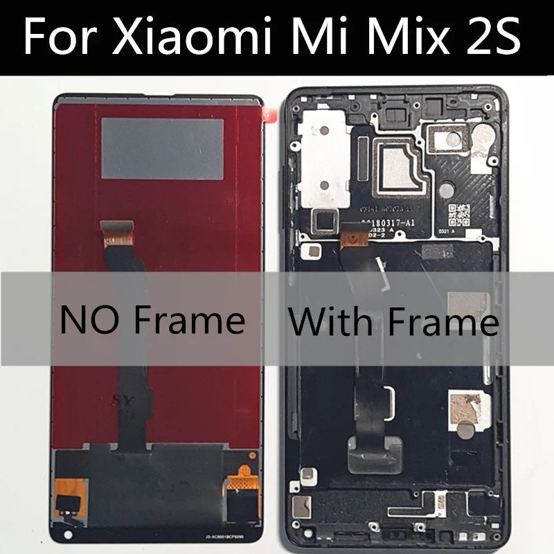 ЖК дисплей 5 99 дюйма с рамкой для Xiaomi MI Mix 2S сенсорным экраном и дигитайзером в