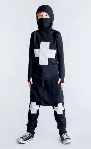BLACK HAREM PANTS Толстовки для девочек; одежда для маленьких девочек; свитер для малышей; зимняя одежда для маленьких девочек; толстовки с черепами; штаны со звездами - Цвет: BLACK HAREM PANTS