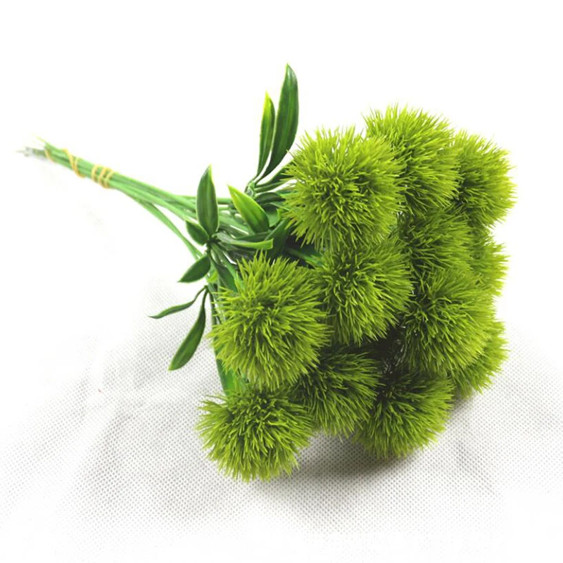 

Artificial Flower Bouquet Silk Dandelion Flower Ball Fake Flowers DIY Home Wedding Decoration Valentines Day Gifts