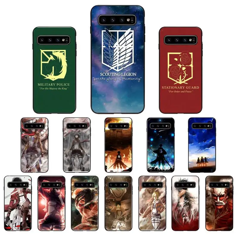 YNDFCNB аниме японский атака на Титанов мягкий чехол для телефона Samsung Galaxy S6 S6edge Plus S7
