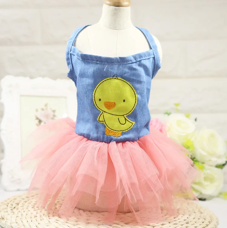 

Spring and summer girl dog clothes cat clothing pet supplies suspender mesh skirt dress pet Tutu dog dresses