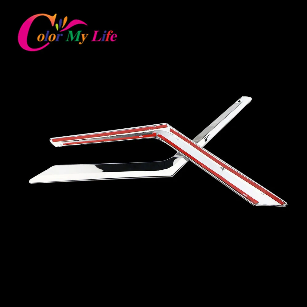 Автомобильный передний Противотуманные огни крышка решетки фары Дневные Фары