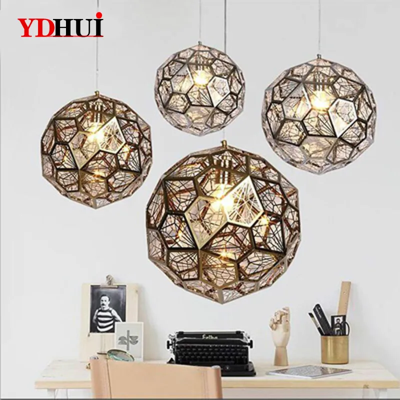 Постмодерн индивидуальная креативная сценическая шариковая Золотистая люстра