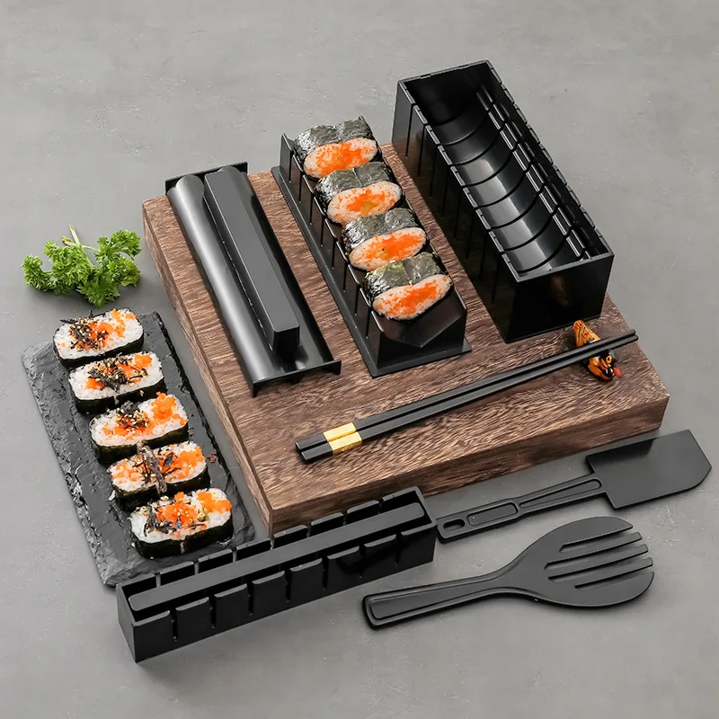 

10 Pcs/Set DIY Sushi Making Kit Roll Sushi Maker Rice Roll Mold Kitchen Sushi Tools Japanese Sushi Cooking Tools Kitchen Tools