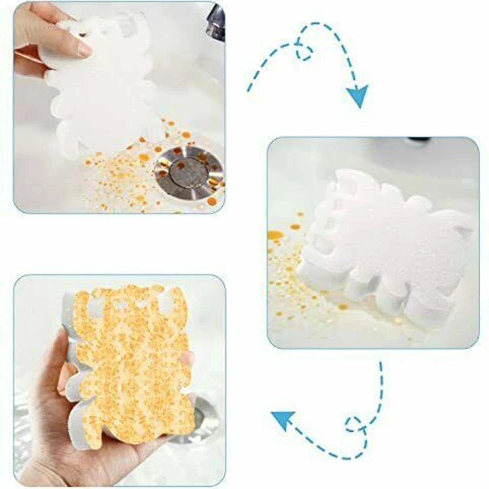16PCS Creamy Oil Absorbing White Floating Spa Sponge Cartoon Turtle Hot Tub Skimmer Scum Absorber Cleaners | Инструменты