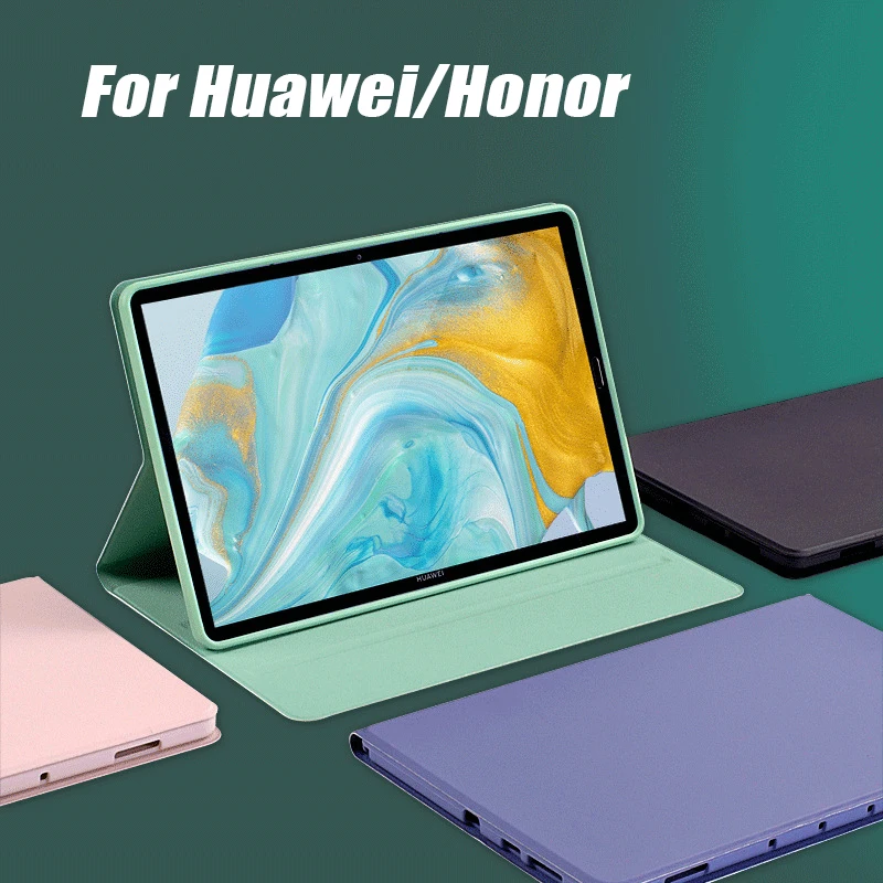 

For Huawei Honor Pad V6 Case Cover Funda Matepad 10.4'' 10.8'' Tablet Skin-feel PU Leather Drop proof Protective Business Sleeve