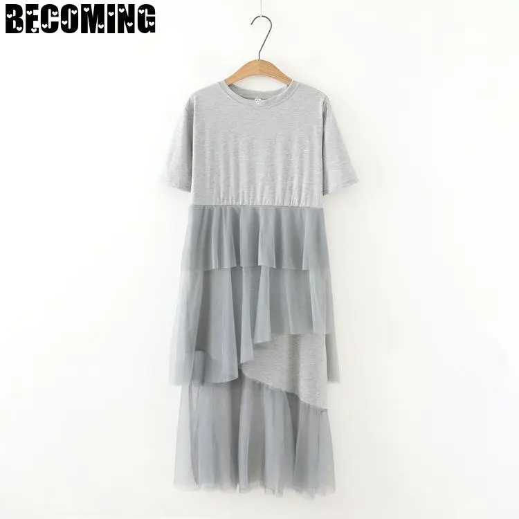 Платье для беременных женщин свободное хлопковое платье с коротким рукавом