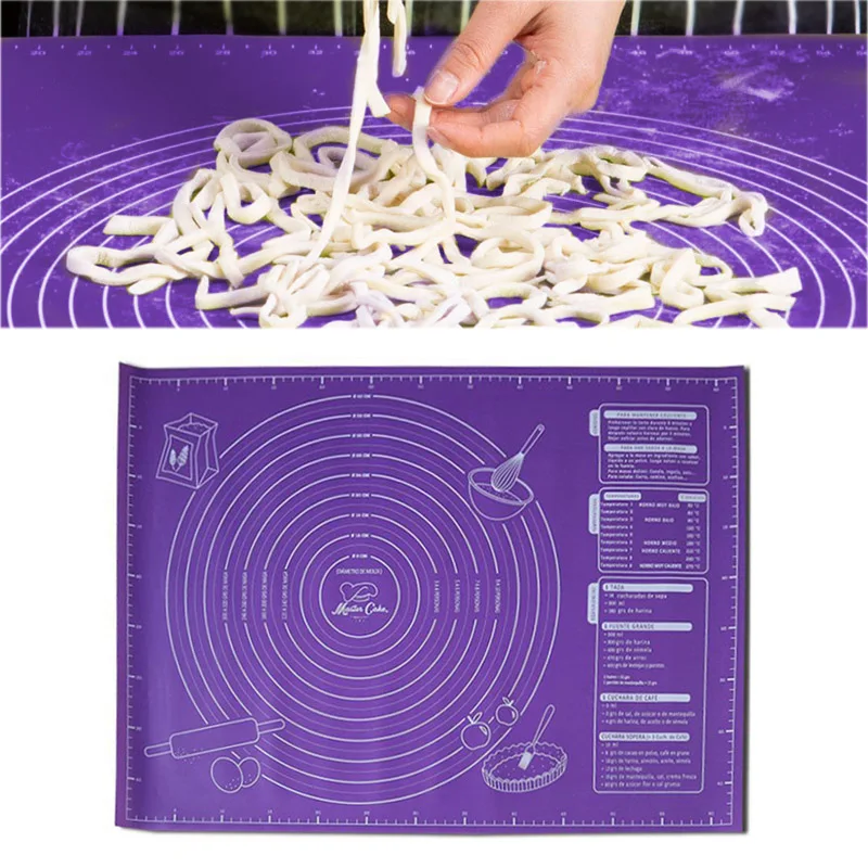 45x60cm Silicone Pad Baking Mat Sheet Extra Large for Rolling Dough Pizza Non-Stick Maker Holder Kitchen Tools |