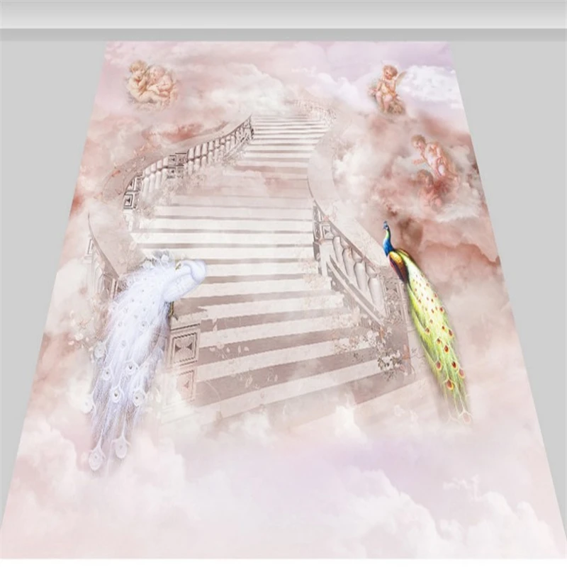 На заказ большой пол 3D красивый Сказочный HD водонепроницаемый носимая краска для