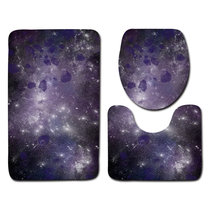 05 3 шт./компл. Galaxy печатных коврик для ванной комнаты Вселенная пространство Противоскользящий коврик для ванной ковер крышка для унитаза ковер коврики домашний декор - Цвет: 05