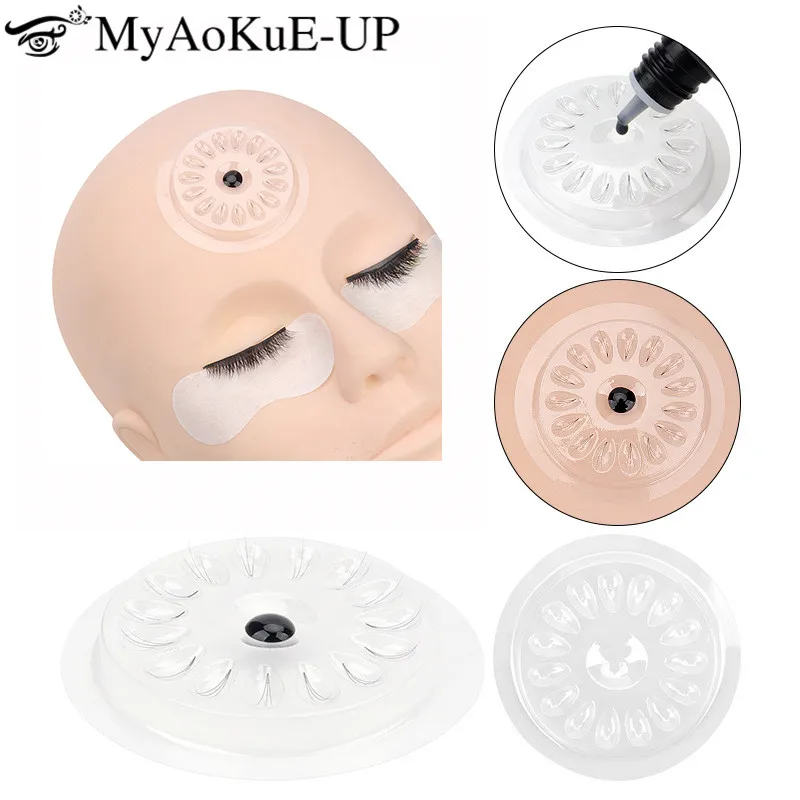 

False eyelashes Glue Holder Gasket eyelash extension supplies eye lashes Glue Pads Adhesive Pallet plastic stand makeup tools