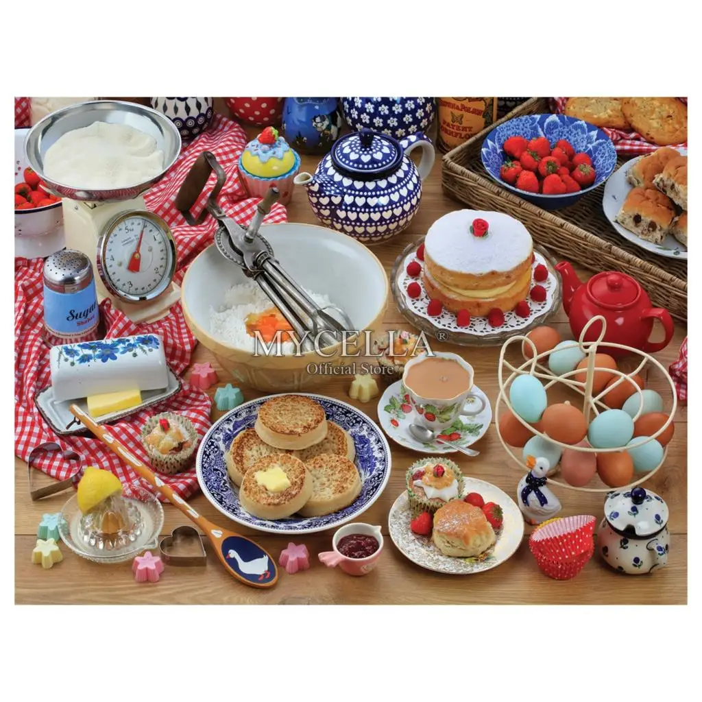 Набор для алмазной живописи 5d сделай сам посуда и выпечка мозаика стразы вышивка