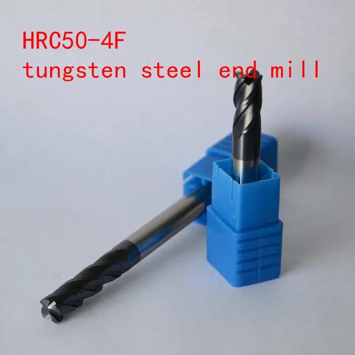 Концевая мельница HRC50-4F 10.0xD10x75L Вольфрамовая сталь фреза фрезерный станок с ЧПУ