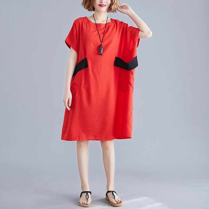 

2020 New Arrive Summer Maternity Dress Woman Loose Version Large Size Dresses Pregnant Woman Clothing MD-02538