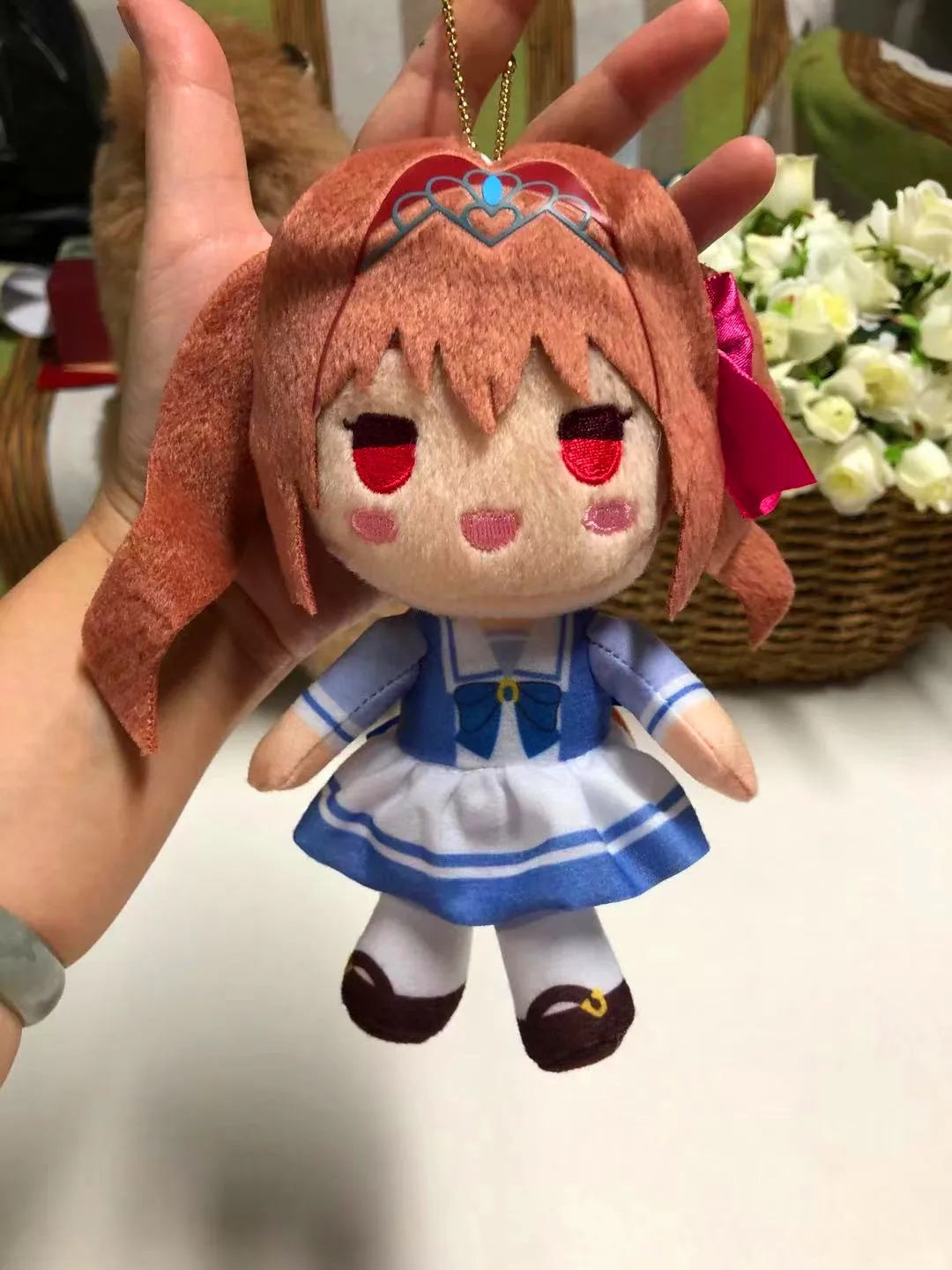 

Anime Pretty Derby Daiwa Scarlet Keychain Pendant Stuffed Toy Soft Plush #8802 Children Christmas Gift