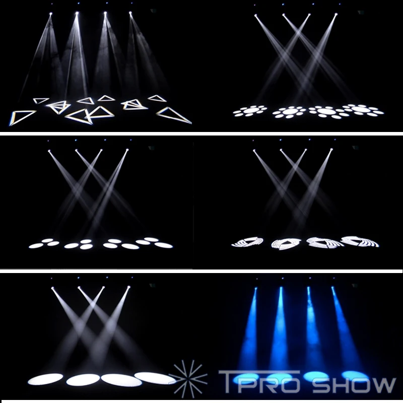 4 шт. 90 Вт вращаюсветодиодный яся голова точечный свет LED Lyre Gobo вращающаяся призма