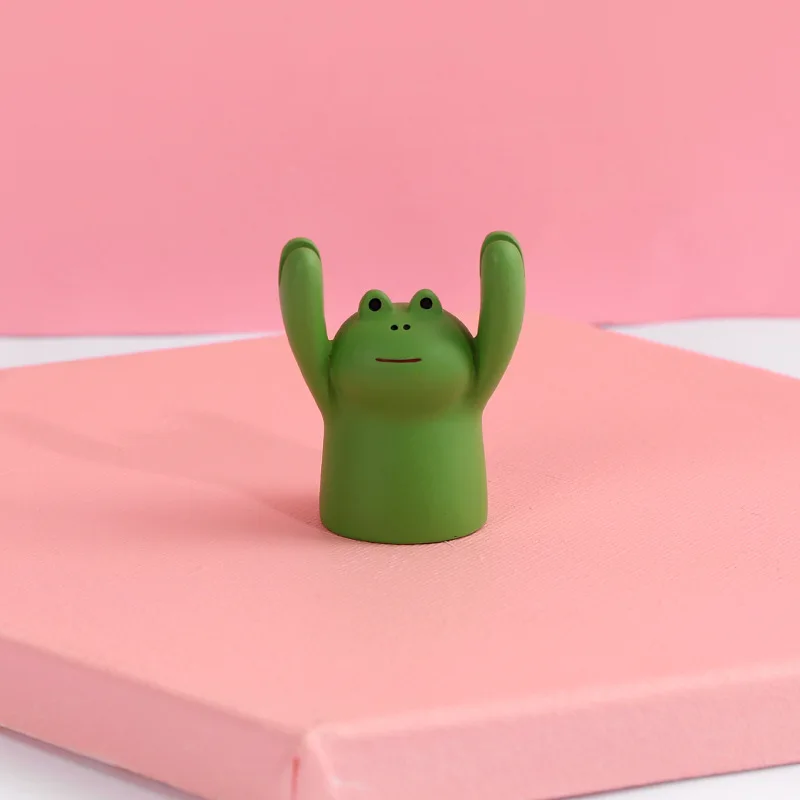 Милые Мультяшные Животные Кошки свиньи Статуэтки из смолы семейная садовая