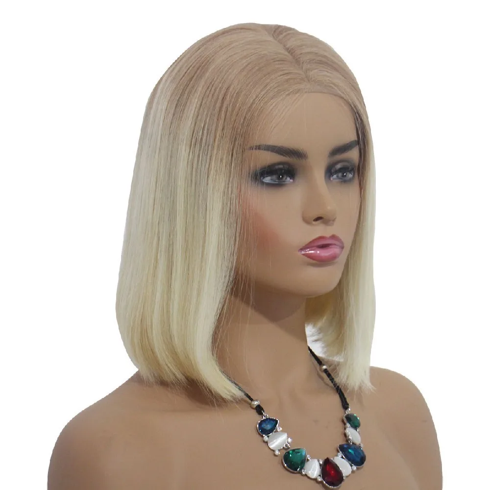 Парик BESFOR блонд Боб с предварительно выщипанной короткой естественной линией