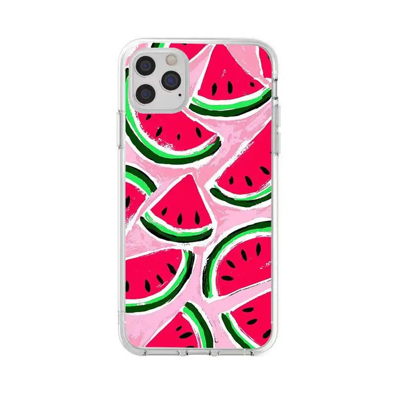

Funny Summer Fruit Case For iPhone 11 Pro Max 8 7 Plus X XS Max XR 12 Pro Max Shockproof Back Cover Coque