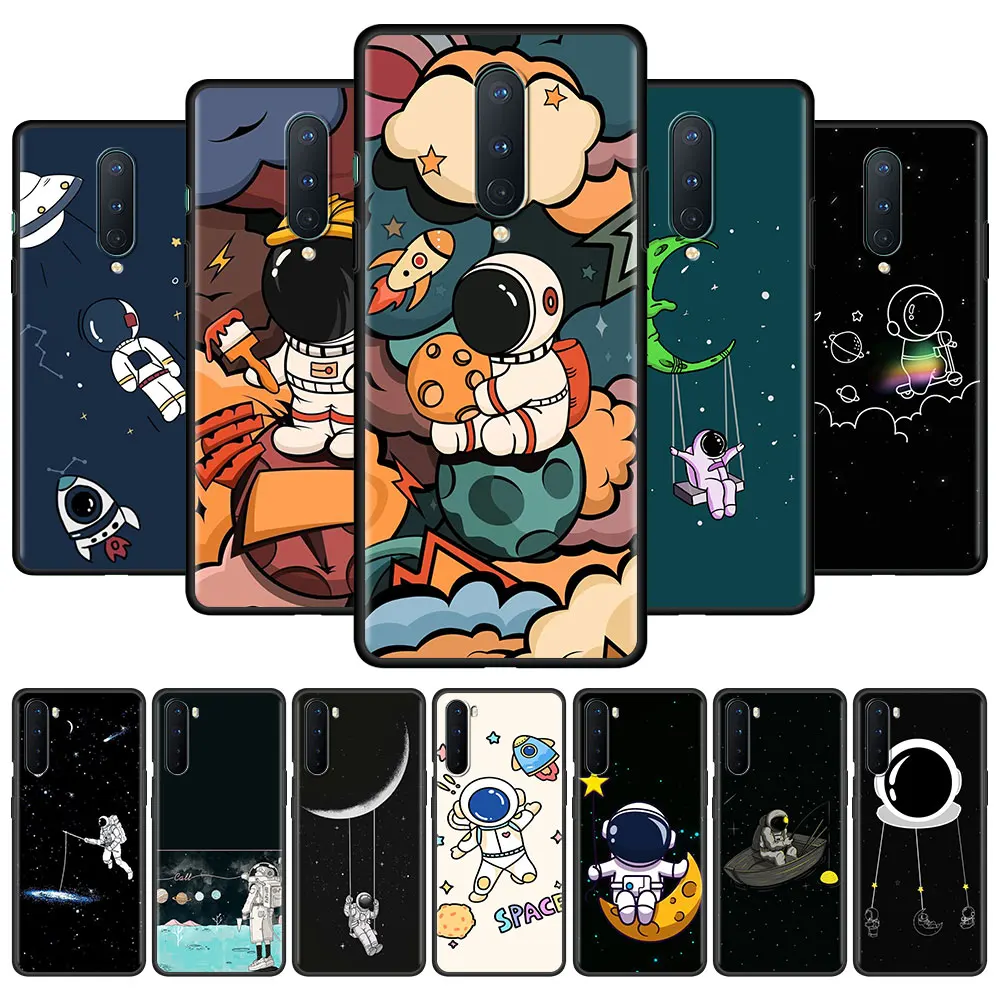 Чехол для OnePlus 8T 8 Nord N10 5G 7 9 7T 9R чехол телефона 1 + 2 N100 N200 Z черный из ТПУ Вселенной