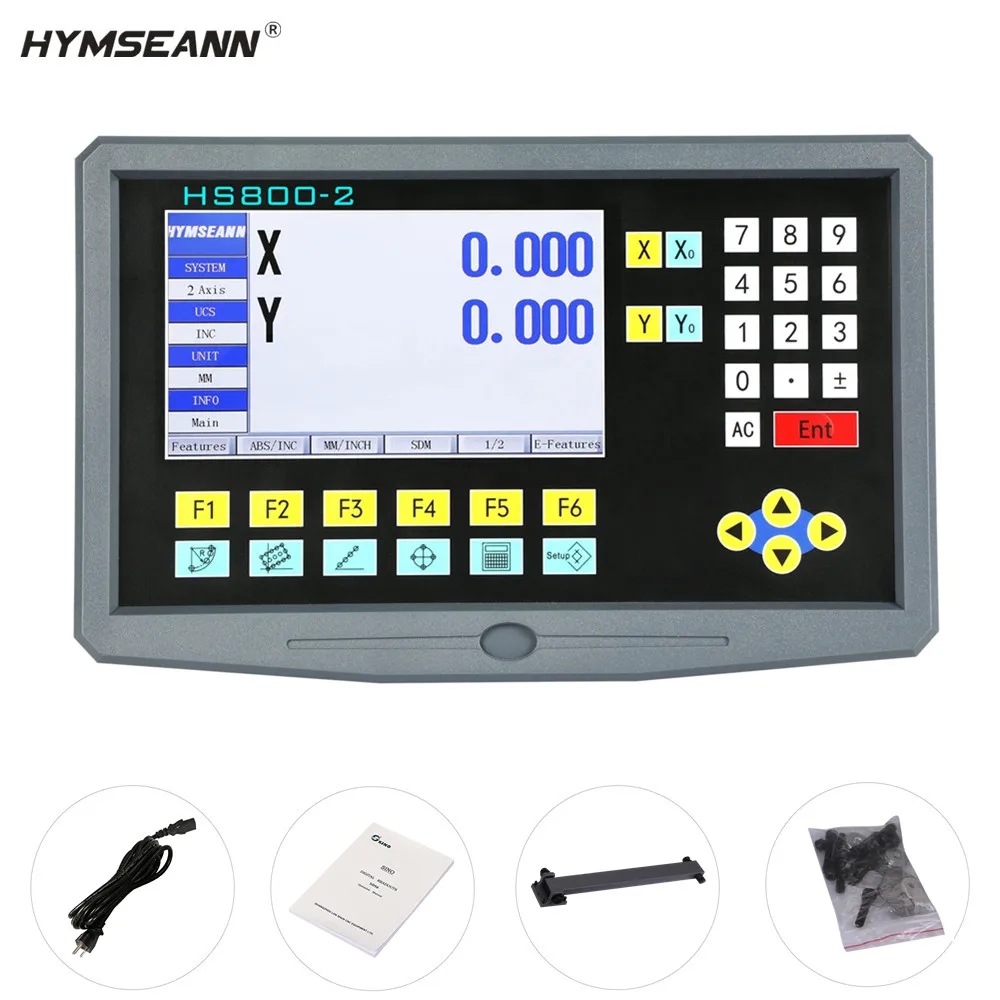 HS800-2 многоязычный 2 Axis токарный станок фрезерный большой ЖК-дисплей УЦИ цифровой индикации TTL AC110V/220V Дисплей для линейная шкала Rrating линейка