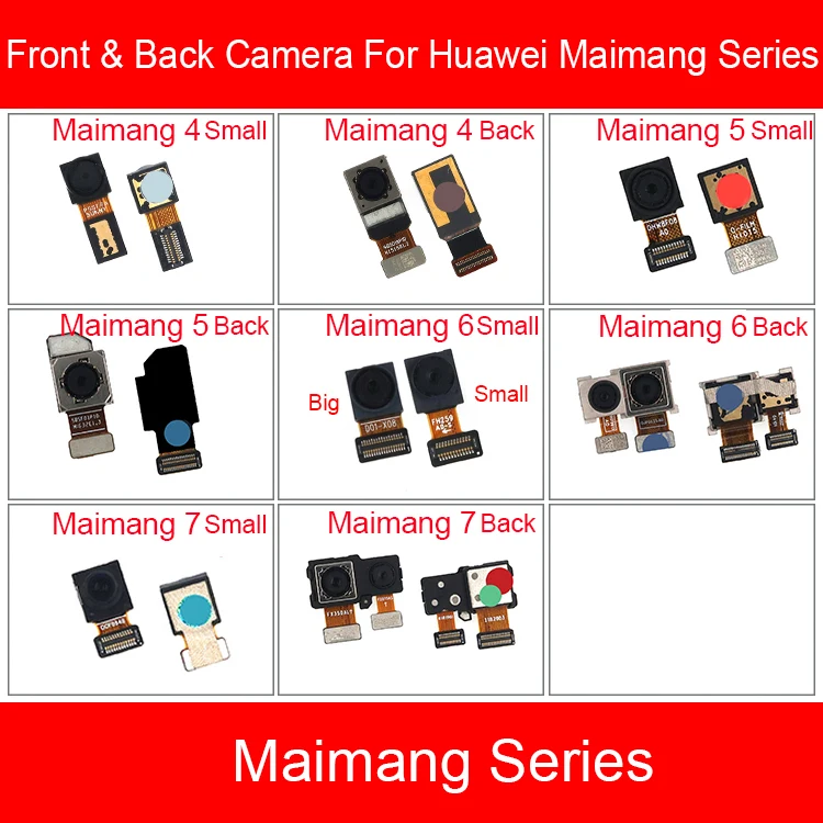 Передняя и задняя камера для Huawei Maimang Head 4 5 6 7 RNE AL00 маленькая основная большая
