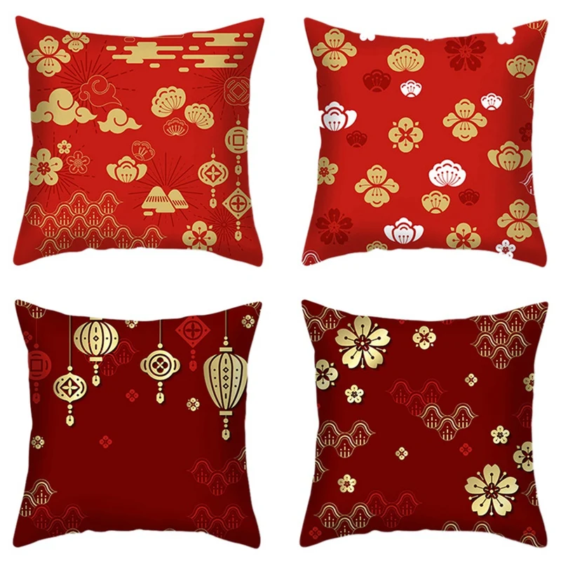 

Новогодние декоративные Квадратные наволочки, домашний декор для вечерние