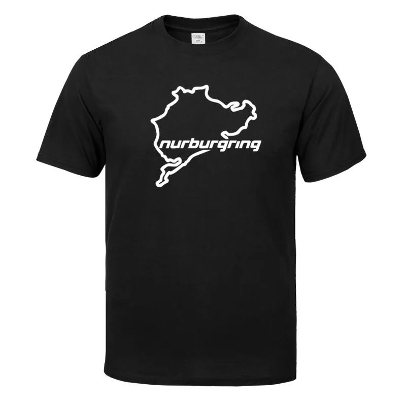

Летняя модная мужская футболка с коротким рукавом Nurburgring The Racing