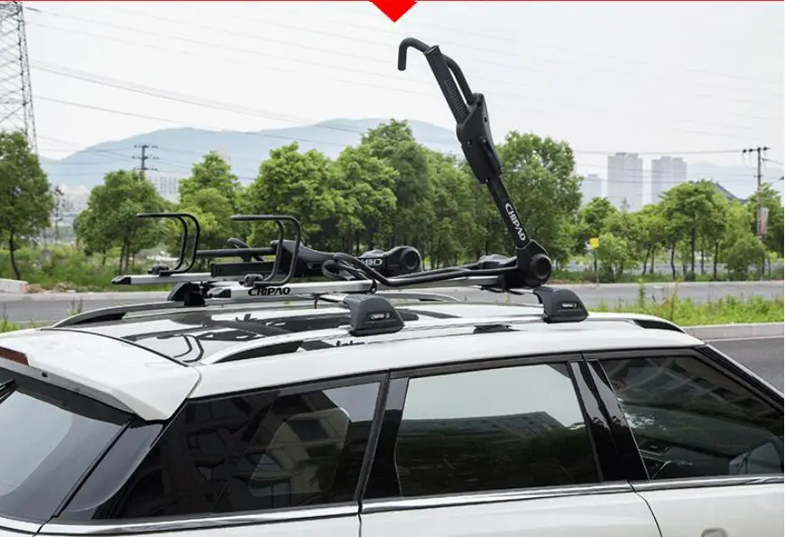 Алюминиевый сплав автомобильный 2 шт Багажник на крыше oem стиль багажник+ велосипедная Стойка подходит для Audi Q3 Q5 Q7 2006