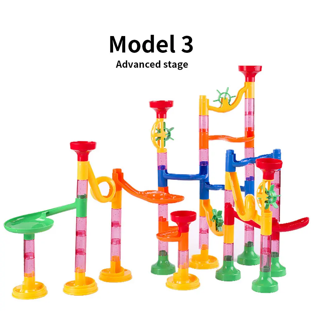 

133pc Marble Race Run Big Block Compatible City Building Blocks Funnel Slide Blocks DIY Big Bricks Toys For Children Gift