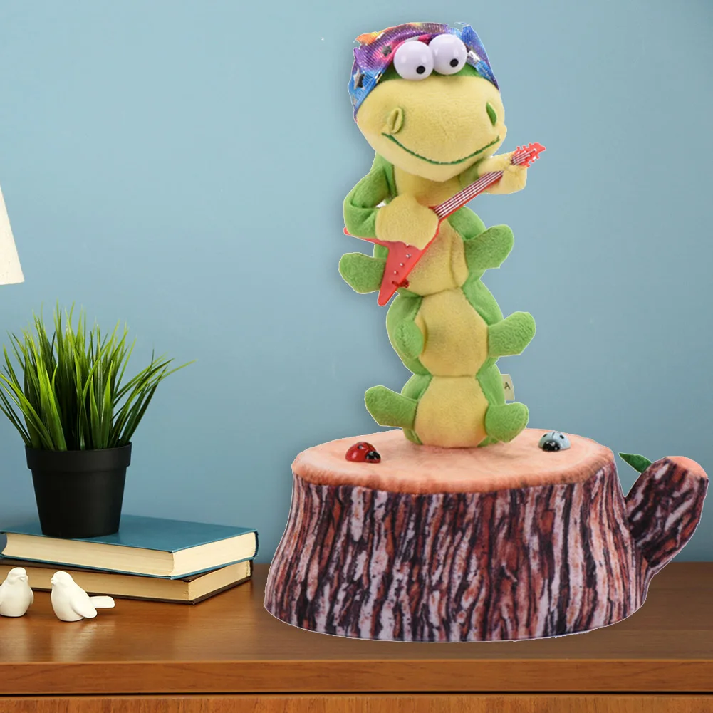 

Electric Stuffed Plush Music Caterpillar Dancing Playing Saxophone Guitar Toy Dancing Saxophone Funny Electric Animals Plush