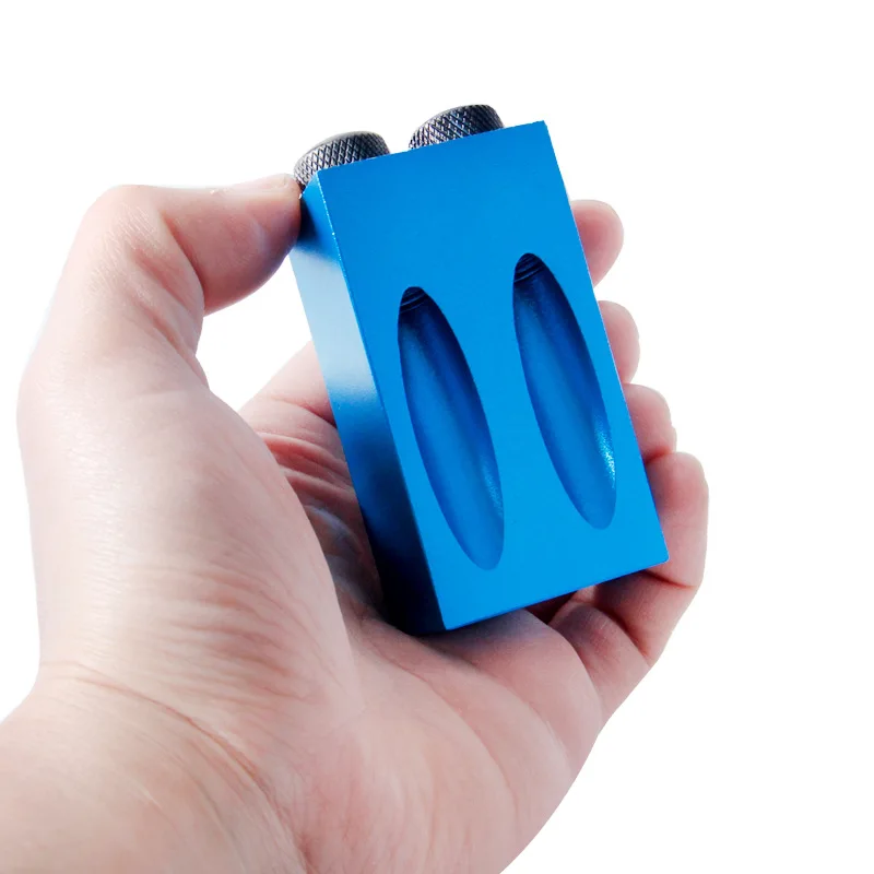 

Upgraded Magnetic Pocket Hole Jig Replaceable 6 8 10mm Drill Guide Blue 15 Degree Dowel Jig Kit Wood Drill for Wood Jointing