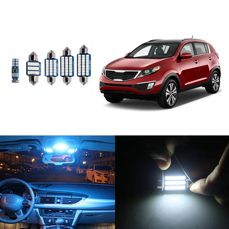 9 шт. светодиодный светильник автомобильных ламп Интерьер Карта Купол