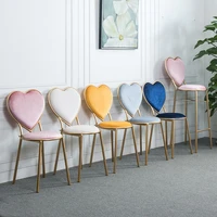 nordic style ins chair backrest home dining chair lounge chair stool makeup chair modern minimalist photo chair manicure chair