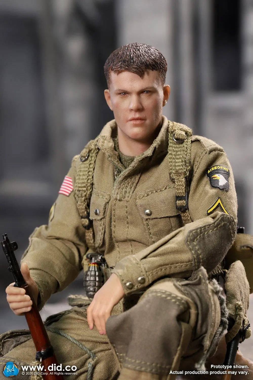 

DID 1/12 XA80001 Ryan WWII US Army Soldier 101st Airborne Division Male Figure