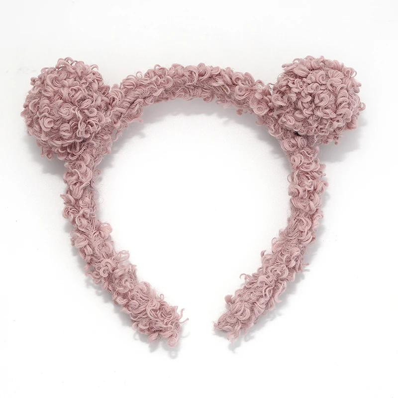 

South Korea yang gao mao Antler Hairband Female Plush Face Wash Hair Band Cute Girly Simplicity Internet Celebrity Hair Clip