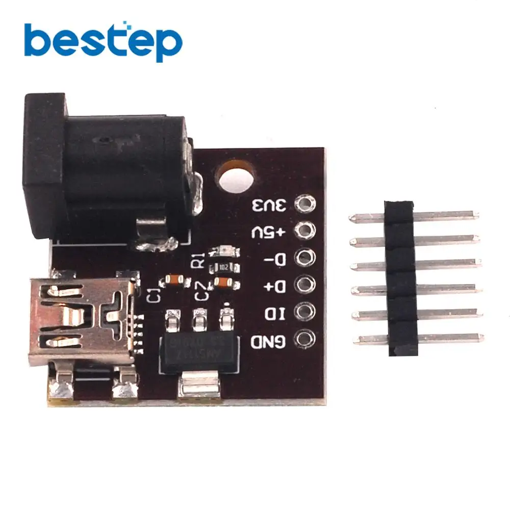 MINI USB 5V разъем питания AMS11173.3V DC | Электронные компоненты и принадлежности