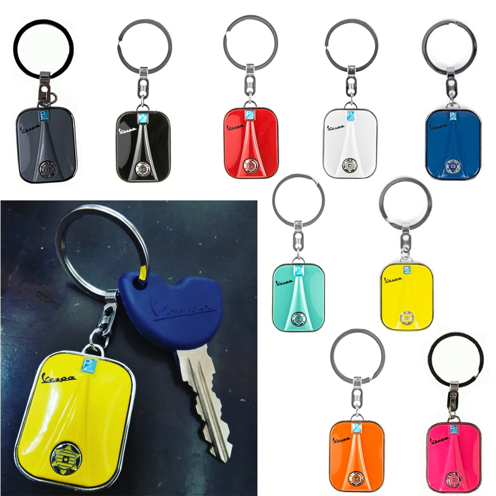

Chrome Keychain Zinc Alloy Keyring For Piaggio Vespa [On Stock]